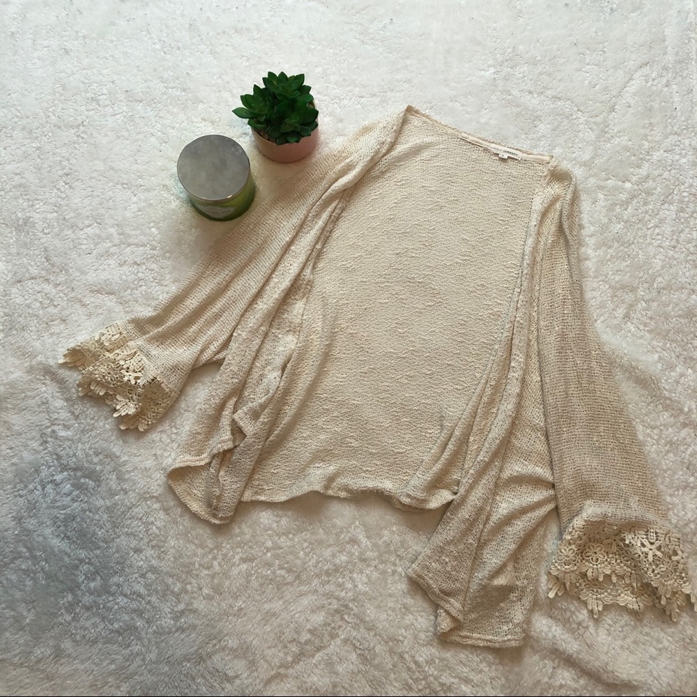 Coco + Jameson | Lace Open Cardigan
